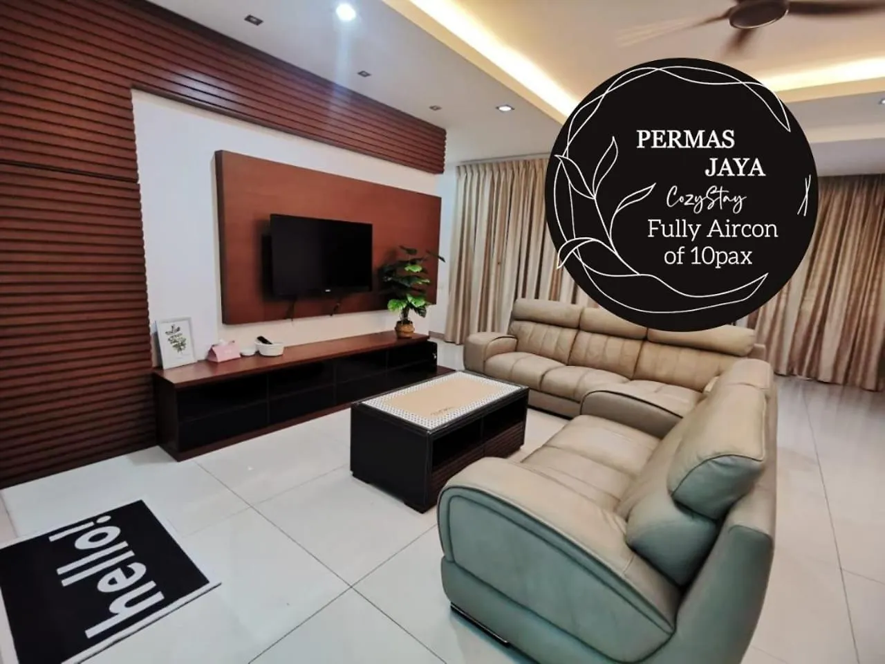 Apartmán Permas 14Min To Midvalley 10Pax Wifi Tv Box 4Broom Johor Bahru